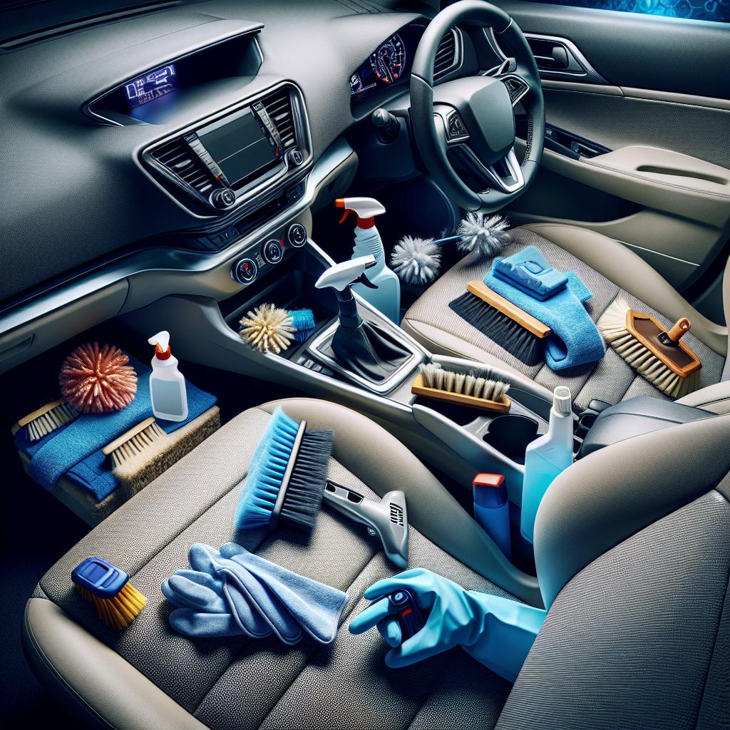 Tepování interiéru auta pro začátečníky