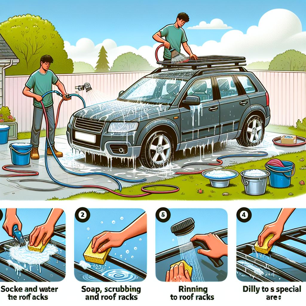 Jak umýt auto s hagusy: Speciální Péče o Vaše Střešní Nosiče! 2 Jak správně umýt auto s hagusy