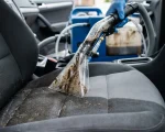 Tepování auta extrakční hloubkové čištění sedadel