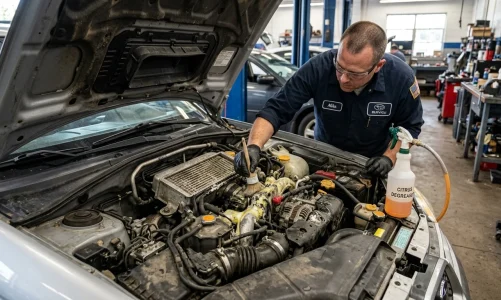 Jak vyčistit motor od oleje a mastnoty bezpečný postup