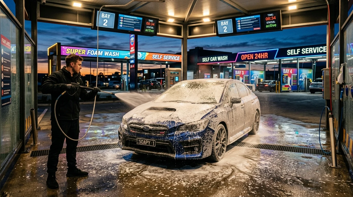Car wash Ostrava: Přehled nonstop samoobslužných boxů a prémiového ručního mytí 2 Car wash Ostrava nonstop myčky