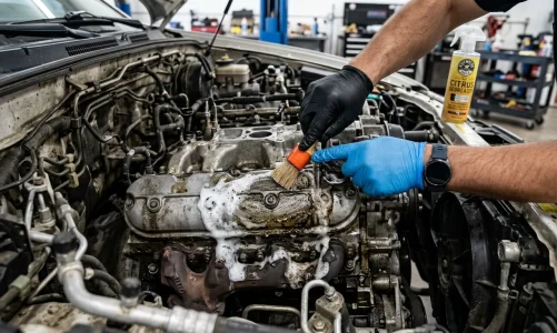 Jak vyčistit motor od oleje odmaštění a mytí motoru