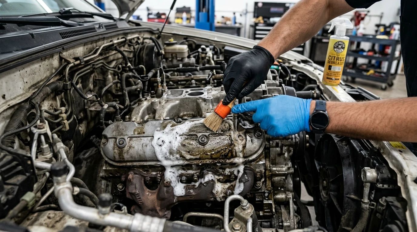 Jak vyčistit motor od oleje: Bezpečné odmaštění, parní čištění a impregnace plastů 14 Jak vyčistit motor od oleje: Bezpečné odmaštění, parní čištění a impregnace plastů